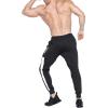 imageBROKIG Mens Streaks Vent Gym Workout Joggers PantsAthletic Casual Side Mesh Jogging Sweatpants with Zip PocketsBlack