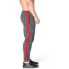 imageBROKIG Mens Streaks Vent Gym Workout Joggers PantsAthletic Casual Side Mesh Jogging Sweatpants with Zip PocketsDark Gray