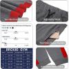 imageBROKIG Mens Streaks Vent Gym Workout Joggers PantsAthletic Casual Side Mesh Jogging Sweatpants with Zip PocketsDark Gray