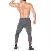 imageBROKIG Mens Streaks Vent Gym Workout Joggers PantsAthletic Casual Side Mesh Jogging Sweatpants with Zip PocketsDark Gray