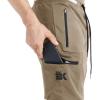 imageBROKIG Men Large Capacity Gym Joggers Pants with Zipper PocketsWorkout Tapered Casual Athletic Sweatpants Track PantsBeige