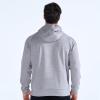 imageBROKIG Mens Stealth Zip Up HoodieFullZip Track Running Jacket Hooded SportswearSoft Casual Gym Hoodie SweatshirtsLight Grey