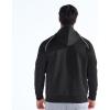 imageBROKIG Mens Stripe Running Jacket with Zipper Pocket Windbreaker Zip Up Workout Hoodie Men Athletic Gym SweatshirtsBlack