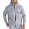 imageBROKIG Mens Stripe Running Jacket with Zipper Pocket Windbreaker Zip Up Workout Hoodie Men Athletic Gym SweatshirtsBlackLight Grey