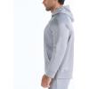 imageBROKIG Mens Stripe Running Jacket with Zipper Pocket Windbreaker Zip Up Workout Hoodie Men Athletic Gym SweatshirtsBlackLight Grey