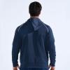 imageBROKIG Mens Stripe Running Jacket with Zipper Pocket Windbreaker Zip Up Workout Hoodie Men Athletic Gym SweatshirtsDark Grey