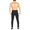 imageBROKIG Mens Workout Jogger Pants Gym Tapered Athletic Slim Sweatpants with Zipper PocketBlack