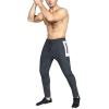 imageBROKIG Mens Workout Jogger Pants Gym Tapered Athletic Slim Sweatpants with Zipper PocketDark Gray