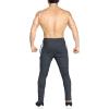 imageBROKIG Mens Workout Jogger Pants Gym Tapered Athletic Slim Sweatpants with Zipper PocketDark Gray
