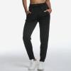imageBROKIG Womens Cloudloft Joggers Zipper PocketCasual Soft Sweatpants Athletic Tapered Pants for Women Lounge WorkoutBlack