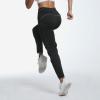 imageBROKIG Womens Cloudloft Joggers Zipper PocketCasual Soft Sweatpants Athletic Tapered Pants for Women Lounge WorkoutBlack