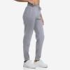 imageBROKIG Womens Cloudloft Joggers Zipper PocketCasual Soft Sweatpants Athletic Tapered Pants for Women Lounge WorkoutLight Grey