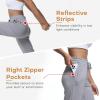 imageBROKIG Womens Cloudloft Joggers Zipper PocketCasual Soft Sweatpants Athletic Tapered Pants for Women Lounge WorkoutLight Grey