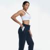 imageBROKIG Womens Cloudloft Joggers Zipper PocketCasual Soft Sweatpants Athletic Tapered Pants for Women Lounge WorkoutNavy