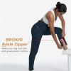 imageBROKIG Womens Cloudloft Joggers Zipper PocketCasual Soft Sweatpants Athletic Tapered Pants for Women Lounge WorkoutNavy
