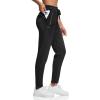 imageBROKIG Womens Cloudloft Joggers Zipper PocketCasual Soft Sweatpants Athletic Tapered Pants for Women Lounge WorkoutBlack