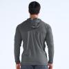 imageBROKIG Mens StealthZip Lightweight Running Jackets Full Zip Workout Hoodie Track Windbreaker Athletic Gym SweatshirtsDark Grey