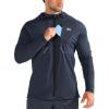 imageBROKIG Mens StealthZip Lightweight Running Jackets Full Zip Workout Hoodie Track Windbreaker Athletic Gym SweatshirtsNavy Blue