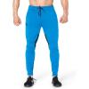 imageBROKIG Men Fitted Gym SweatpantsCasual Slim Workout Jogger Pants with Zipper Pocket Bodybuilding Athletic Tapered PantsElectric Blue
