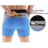imageBROKIG Mens 5quot Gym Bodybuilding Shorts Lightweight Fitness Weightlifting Workout Short with Zipper PocketsLight Blue
