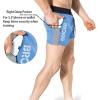 imageBROKIG Mens 5quot Gym Bodybuilding Shorts Lightweight Fitness Weightlifting Workout Short with Zipper PocketsLight Blue