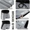 imageBROKIG Mens 5quot Lightweight Gym Bodybuilding Shorts Summer Workout Fitness Short Rear Zip PocketLargeGray