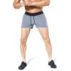 imageBROKIG Mens 5quot Lightweight Gym Bodybuilding Shorts Summer Workout Fitness Short Rear Zip PocketLargeGray