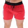 imageBROKIG Mens 5quot Lightweight Gym Bodybuilding Shorts Summer Workout Fitness Short Rear Zip PocketXXLargeRed