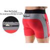 imageBROKIG Mens 5quot Lightweight Gym Bodybuilding Shorts Summer Workout Fitness Short Rear Zip PocketXXLargeRed