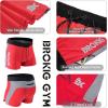 imageBROKIG Mens 5quot Lightweight Gym Bodybuilding Shorts Summer Workout Fitness Short Rear Zip PocketXXLargeRed