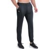 imageBROKIG Mens AIButt Gym Pants Stretch Lightweight Jogger Tapered Leg Workout Sweatpants Ankle Slim Athletic Sweat PantsDark Grayblue
