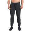 imageBROKIG Mens Tapered Gym Joggers Lightweight Training Cuffed Sweatpants Zipper Pocket Slim Fit Athletic Running PantsBlackDark Grey