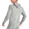 imageBROKIG Mens WindBreak Lightweight Running Jackets with Zip Pocket Workout Track Hoodie Athletic Gym Sweatshirts MenLight Grey