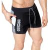 imageBROKIG Mens 5quot Lightweight Gym Bodybuilding Shorts Summer Workout Fitness Short Rear Zip PocketXLargeBlack