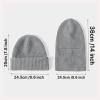 imageBROKIG 2 in 1 Balaclava Ski Mask Beanie Black Ski Face Mask Winter Warm Skull Cap Beanie Hats for Men Women HeadwearLight Grey