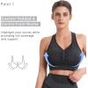imageBROKIG 4Able Lift Contour Sports Bra for Women Wirefree Seamless Padded Medium Support Workout Gym Racerback Yoga BrasDark Grey