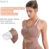 imageBROKIG 4Able Lift Contour Sports Bra for Women Wirefree Seamless Padded Medium Support Workout Gym Racerback Yoga BrasDark Greylight Bluepink
