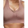 imageBROKIG 4Able Lift Contour Sports Bra for Women Wirefree Seamless Padded Medium Support Workout Gym Racerback Yoga BrasPink