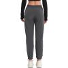 imageBROKIG Womens Lightweight Joggers PantsCasual Gym Running Workout Sweatpants with PocketsBlackdark Gray