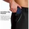 image:imageBROKIG Mens AdiArmor Golf Shorts 9 Stretch Lightweight Casual Dress Shorts for Men with 5 Pockets Quick DryBlack