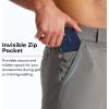 image:imageBROKIG Mens AdiArmor Golf Shorts 9 Stretch Lightweight Casual Dress Shorts for Men with 5 Pockets Quick DryBlackdark Gray