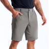 image:imageBROKIG Mens AdiArmor Golf Shorts 9 Stretch Lightweight Casual Dress Shorts for Men with 5 Pockets Quick DryDark Gray