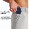 image:imageBROKIG Mens AdiArmor Golf Shorts 9 Stretch Lightweight Casual Dress Shorts for Men with 5 Pockets Quick DryLight Gray