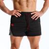 image:imageBROKIG Mens LightArmor Training Gym Shorts with Zip Pocket3 Quick Dry Cooling Summer Running Shorts for Beach WorkoutBlack