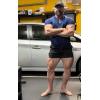 image:imageBROKIG Mens LightArmor Training Gym Shorts with Zip Pocket3 Quick Dry Cooling Summer Running Shorts for Beach WorkoutBlackDark Grey