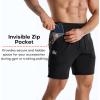 image:imageBROKIG Zero Armor Mens Gym Shorts 7 Inseam Slim Fit AntiChafing Cotton Workout Shorts with Zipper PocketBlack