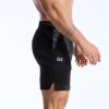 image:imageBROKIG Zero Armor Mens Gym Shorts 7 Inseam Slim Fit AntiChafing Cotton Workout Shorts with Zipper PocketBlack