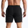 image:imageBROKIG Zero Armor Mens Gym Shorts 7 Inseam Slim Fit AntiChafing Cotton Workout Shorts with Zipper PocketBlackDark Grey