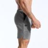 image:imageBROKIG Zero Armor Mens Gym Shorts 7 Inseam Slim Fit AntiChafing Cotton Workout Shorts with Zipper PocketDark Grey