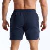 image:imageBROKIG Zero Armor Mens Gym Shorts 7 Inseam Slim Fit AntiChafing Cotton Workout Shorts with Zipper PocketNavy